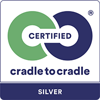 Logotipo Cradle to Cradle plateado
