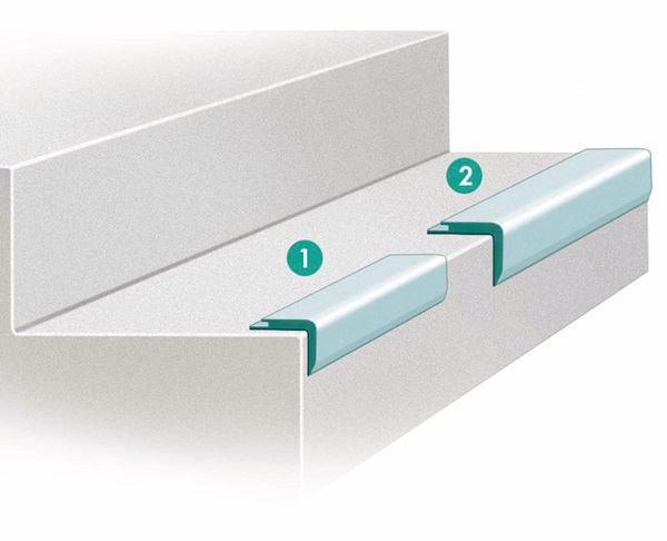 Bordes de unión nora T 5049 (1) y T 5044 (2)