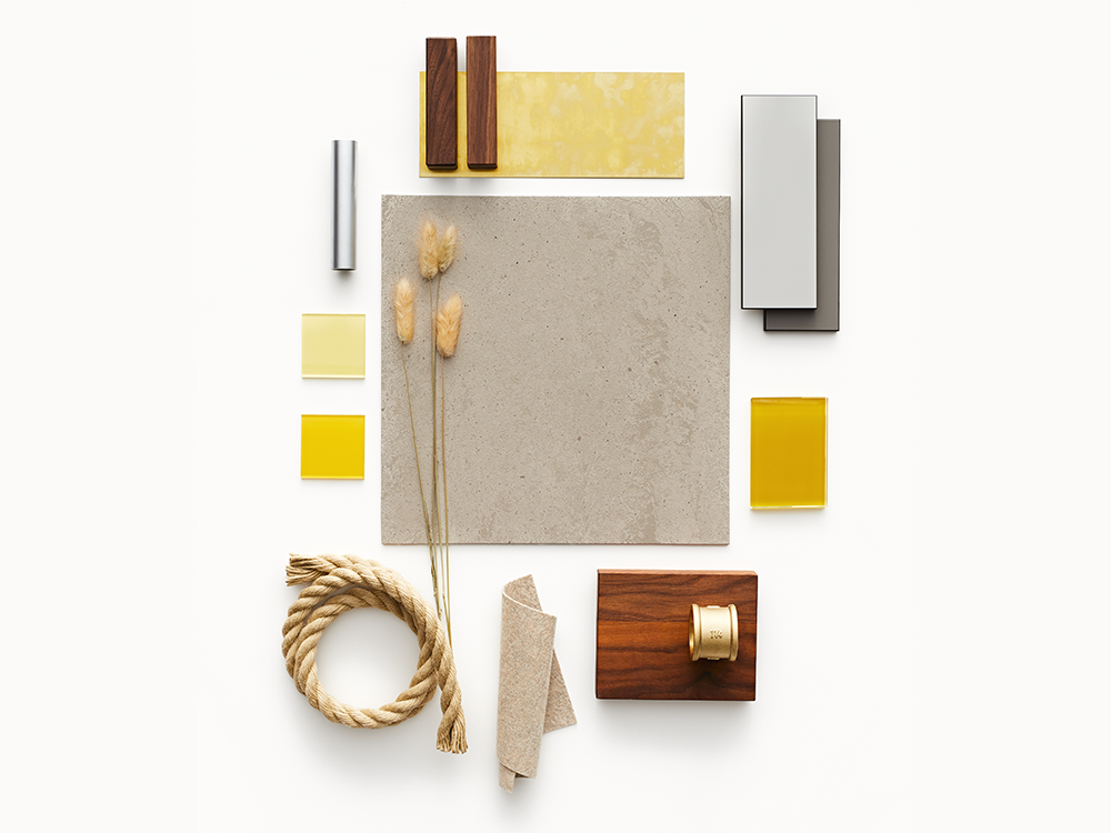 collage with norament castello™ rubber flooring