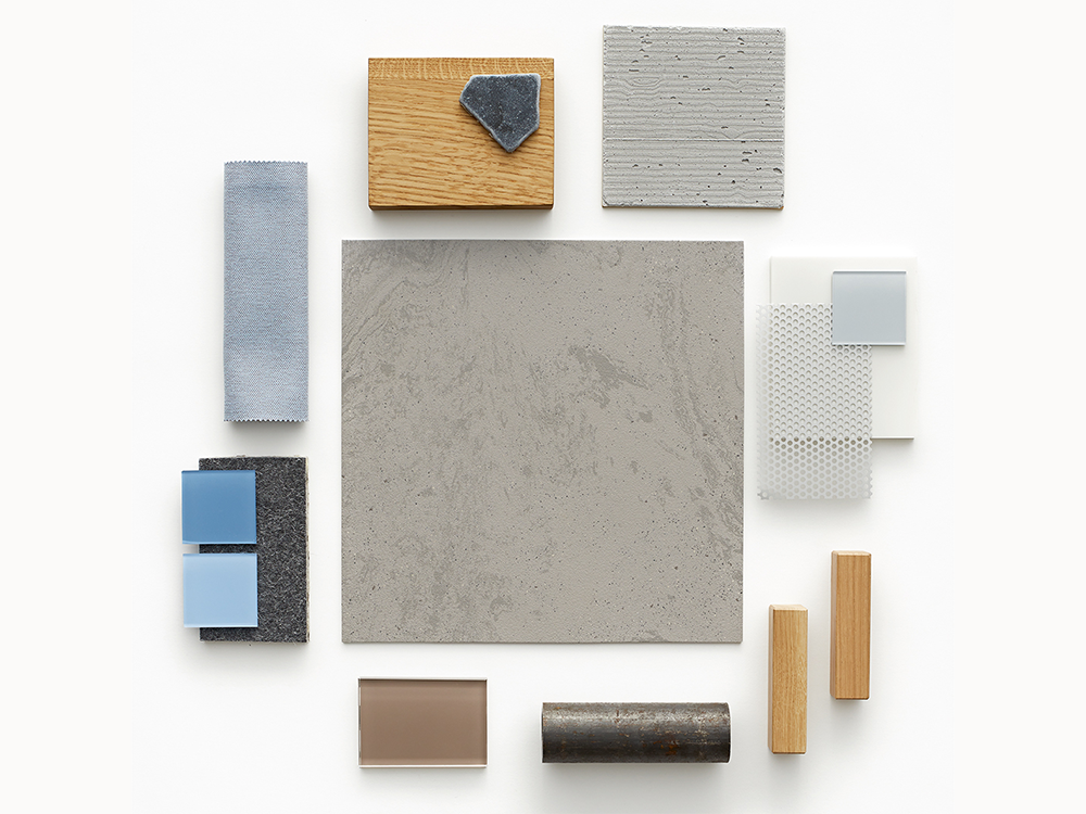 collage with norament castello™ rubber flooring