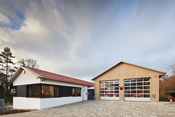 Außenaufnahme Feuerwehrhaus Öhringen, Abteilung West